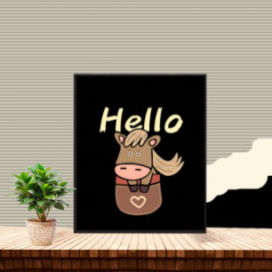 Poster Cavalo bonito no bolso