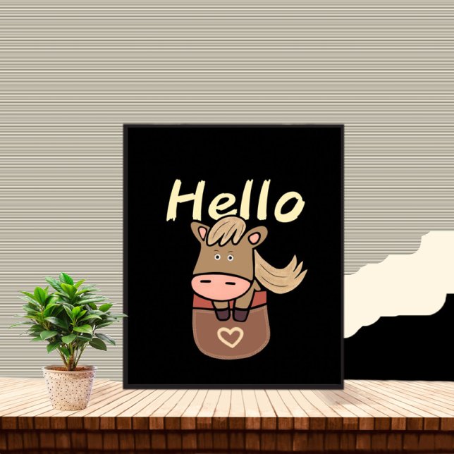 Poster Cavalo bonito no bolso (Criador carregado)