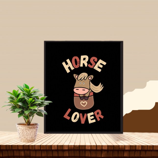 Poster Cavalo bonito no bolso (Criador carregado)