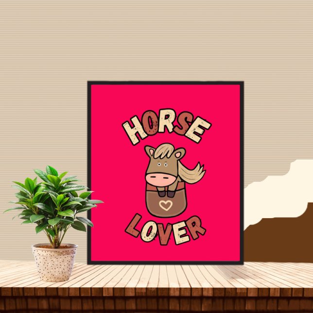 Poster Cavalo bonito no bolso (Criador carregado)