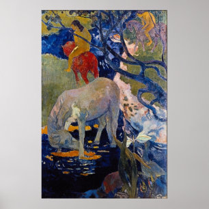 Pôster Cavalo Branco de Paul Gauguin