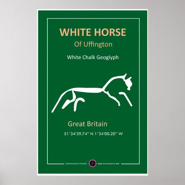 Poster Cavalo Branco de Uffington (Frente)