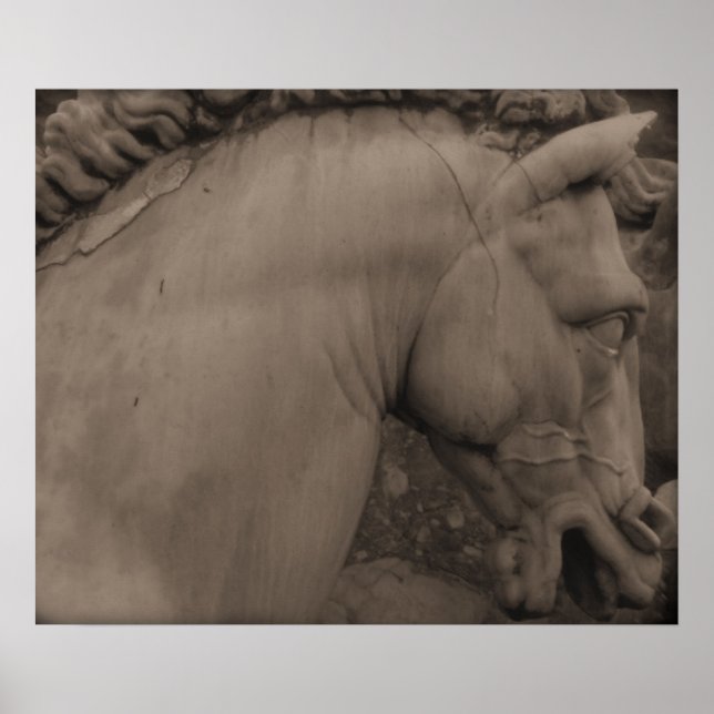 Poster Cavalo de Arte do Renascimento Italiano (Frente)