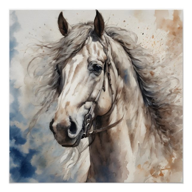 Pôster Cavalo de cinza n.o 1 (Frente)