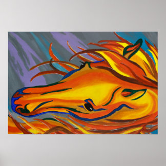 Pôster Cavalo de Cor