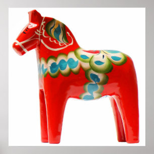Pôster Cavalo de Dala da suecia