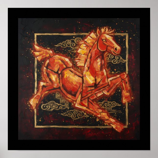 Poster Cavalo de Fogo (Frente)