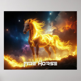 POSTER CAVALO DE FOGO - 2026 - ZODÍACOS CHINESES