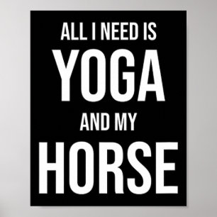Poster Cavalo de Ioga Para Yogini