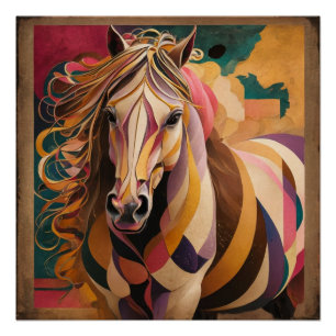 Pôster Cavalo de Kandinsky e Malevich: Um Mestre Geométri