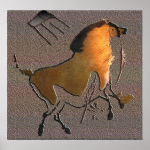 Pôster Cavalo de Lascaux