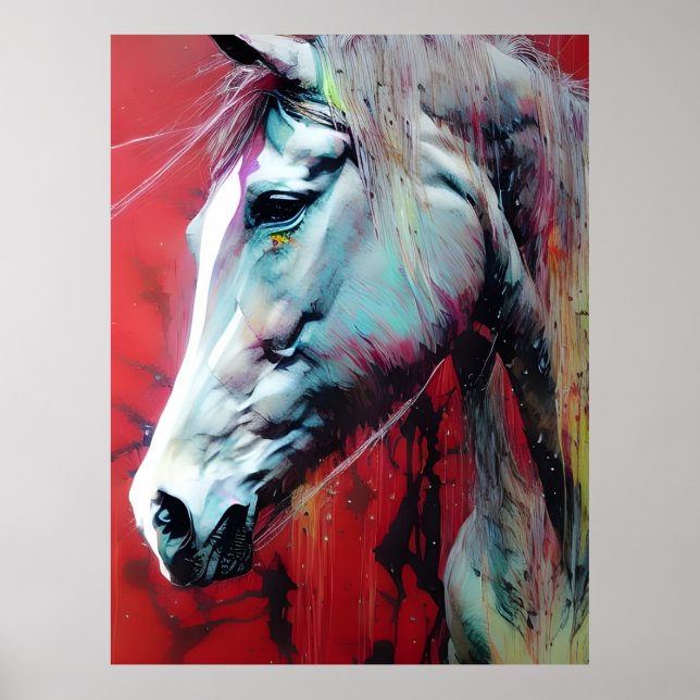 Poster Cavalo de Tinta (Frente)