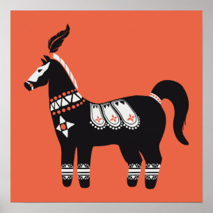 Poster Cavalo Decorado