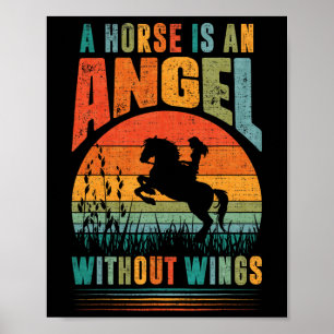 Poster Cavalo É Ângulo Sem Asas