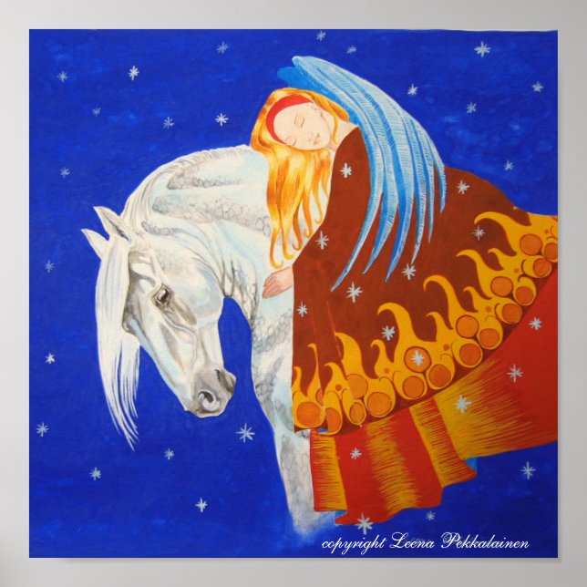 Poster Cavalo e anjo (Frente)