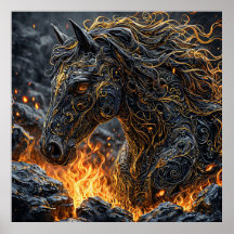 Cavalo em chamas