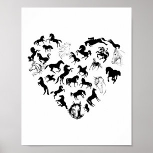 Poster Cavalo Equestre Equestre Horse Horseback Western R