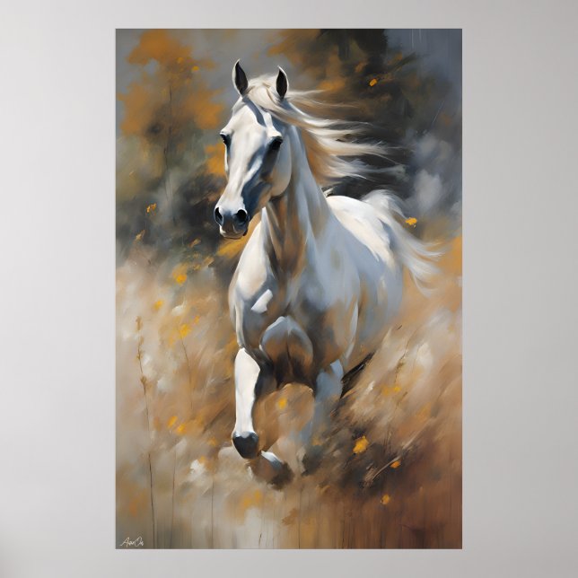 Pôster | Cavalo | Estilo de pintura (Frente)