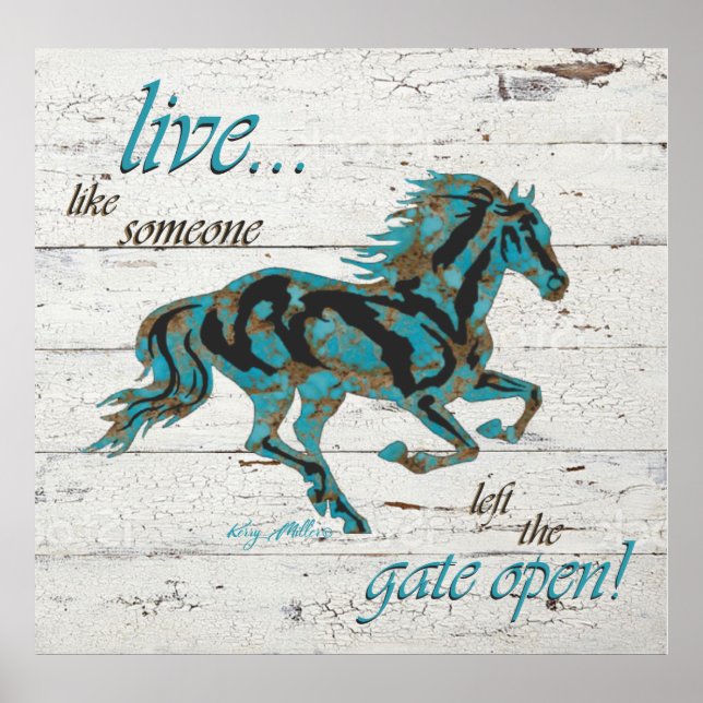 Poster Cavalo Inspirador (Frente)