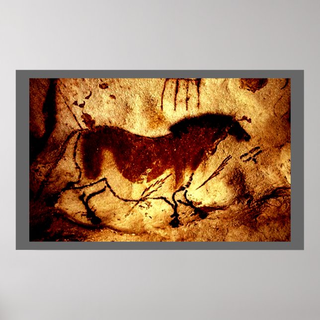 Pôster Cavalo Lascaux (Frente)