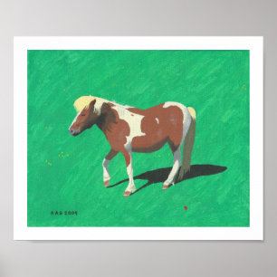 Pôster Cavalo louro
