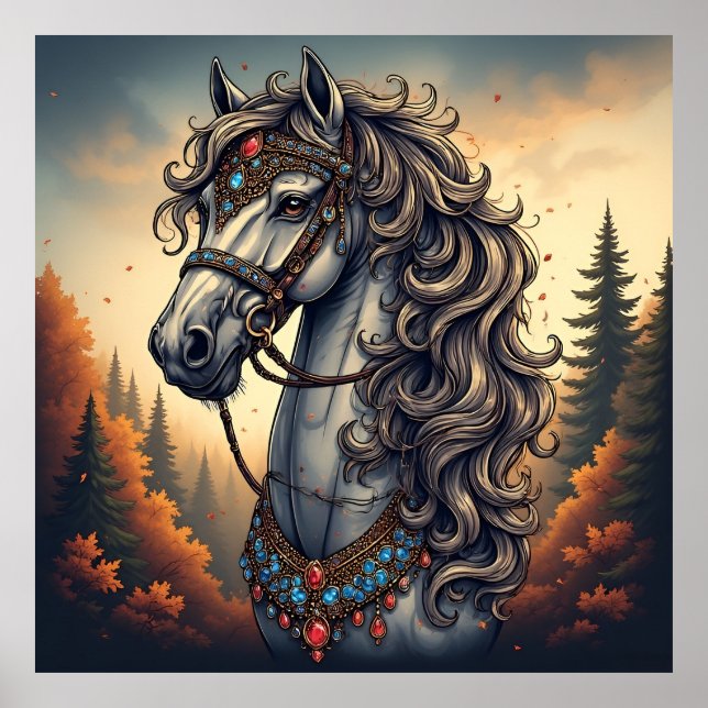 Poster Cavalo magnífico (Frente)