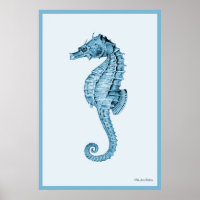 Cavalo-marinho De Azul