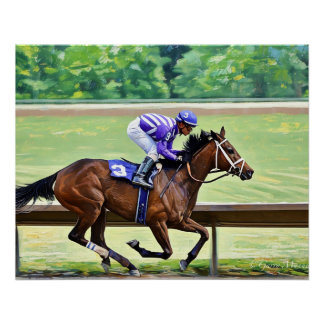 Pôster Cavalo - Observer - vencedor em Finger Lakes 28/6