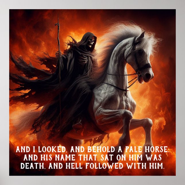 Poster Cavalo pálido e cavaleiro (Frente)