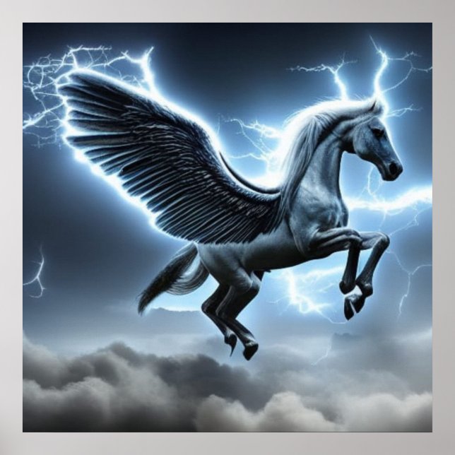Poster cavalo pegasus (Frente)