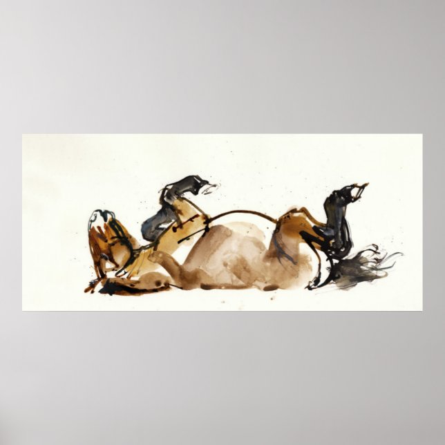 Pôster Cavalo Rolante (Frente)