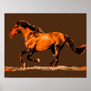 Poster Cavalo Running
