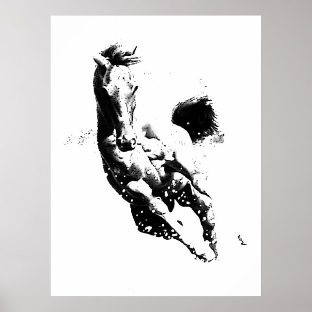 Poster Cavalo Selvagem Correndo - Liberdade (Frente)