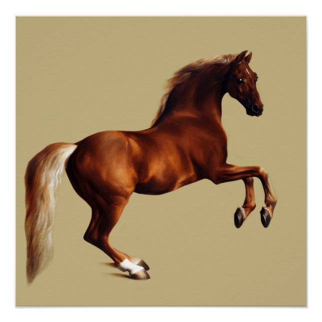 Pôster Cavalo Whistlejacket por George Stubbs (Frente)