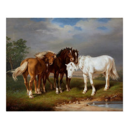 Pôster Cavalos cerca de 1864