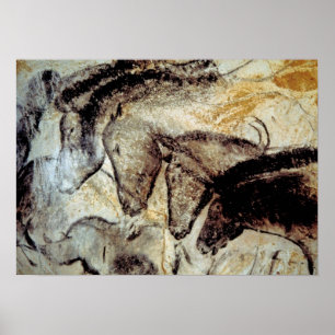 Poster Cavalos da caverna de Chauvet