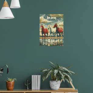 Poster Cavalos de Nova Jersey