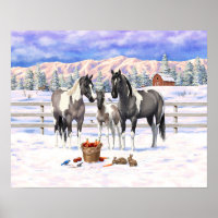 Cavalos de pintura de Cinza Grulla Pinto em uma Fa