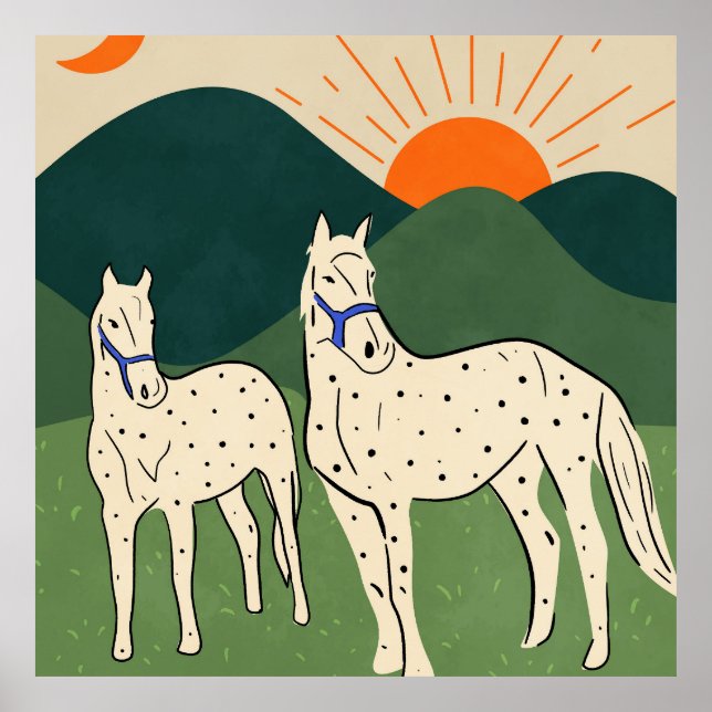 Poster Cavalos do planalto (Frente)