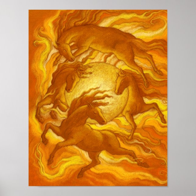 Pôster Cavalos do Sol (Frente)