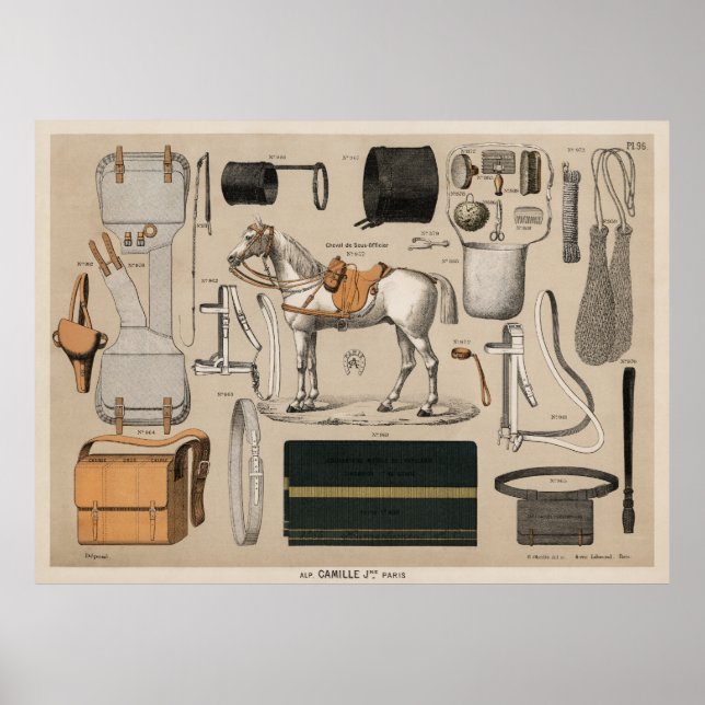 Poster Cavalos e provisões (Frente)