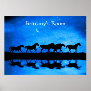 Poster Cavalos Fantásticos com Personalização