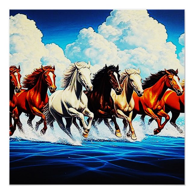 PÔSTER CAVALOS NO CÉU (Frente)