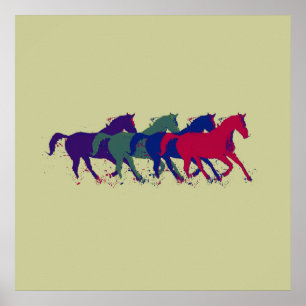 Pôster Cavalos para paredes