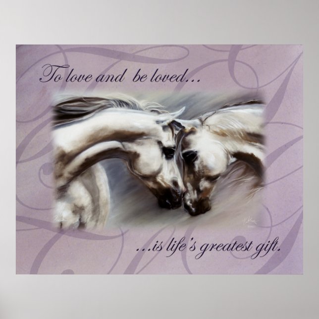 Pôster Cavalos Preludes por Kim McElroy (Frente)