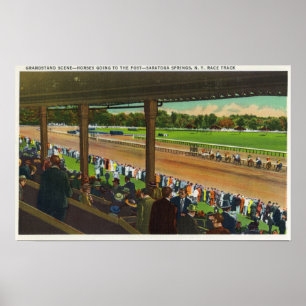 Poster Cavalos que vão ao cargo no autódromo