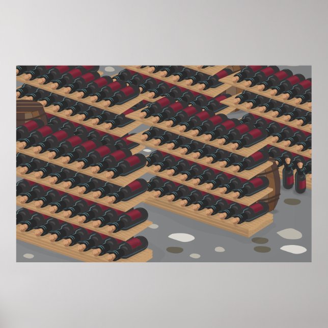Poster Cave de Vinho (Frente)