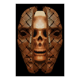 Pôster Caveira Dentro: Desvendando Complexidade Interna