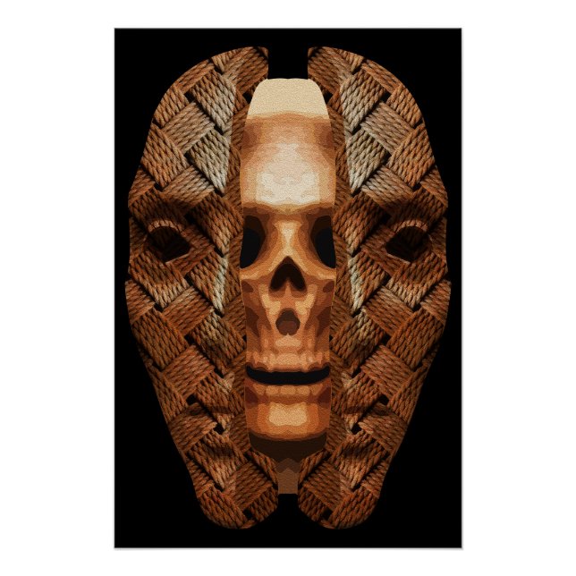 Pôster Caveira Dentro: Desvendando Complexidade Interna (Frente)