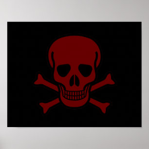Poster Caveira e Ossos